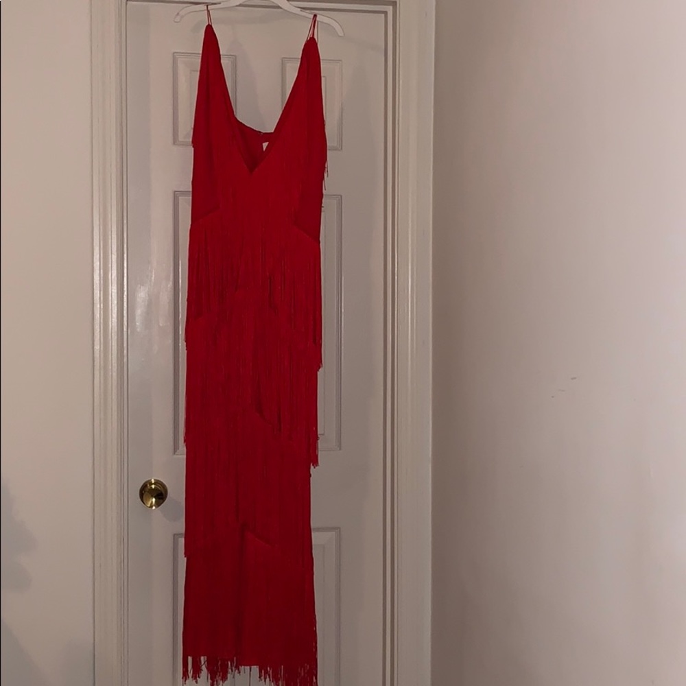 Red jumpsuit